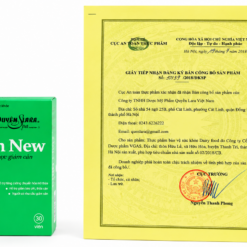Viên uống Slim New Quyên Lara hỗ trợ tăng cường chuyển hóa chất béo, hỗ trợ giảm béo (Hộp 30 viên)