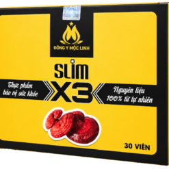 Viên uống Slim X3 Đông Y Mộc Linh Cảnh Anh Organic hỗ trợ giảm mỡ máu, hạn chế tích tụ mỡ thừa (Hộp 30 viên)