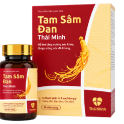 Viên uống Tam Sâm Đan Thái Minh hỗ trợ tăng cường sức khỏe, sức đề kháng (Hộp 30 viên)