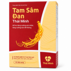 Viên uống Tam Sâm Đan Thái Minh hỗ trợ tăng cường sức khỏe, sức đề kháng (Hộp 30 viên)