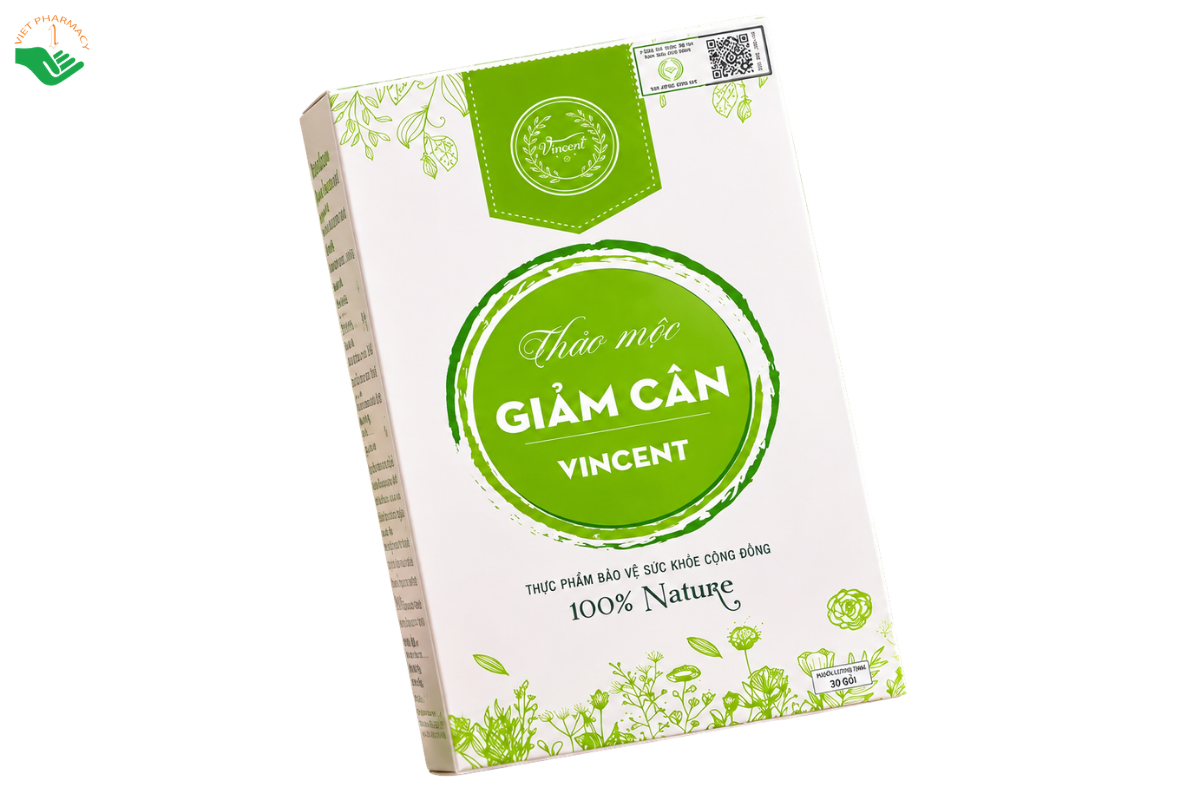 Viên uống Vincent hỗ trợ giảm mỡ thừa, kiểm soát cân nặng (Liệu trình 30 ngày)