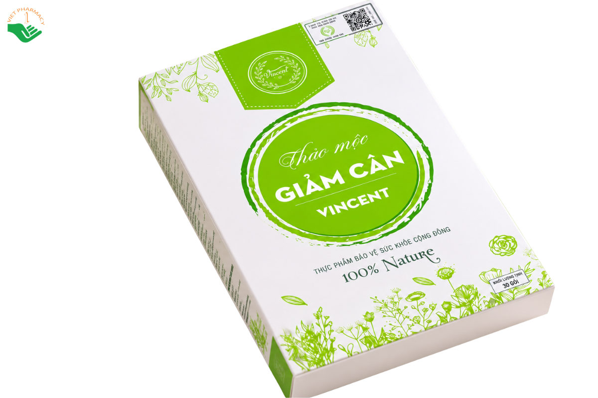 Viên uống Vincent hỗ trợ giảm mỡ thừa, kiểm soát cân nặng (Liệu trình 30 ngày)