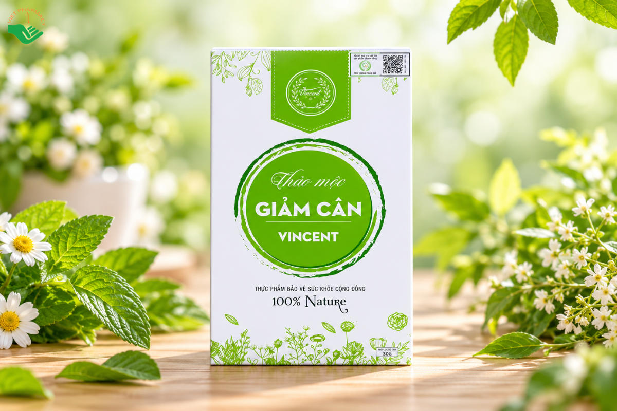 Viên uống Vincent hỗ trợ giảm mỡ thừa, kiểm soát cân nặng (Liệu trình 30 ngày)