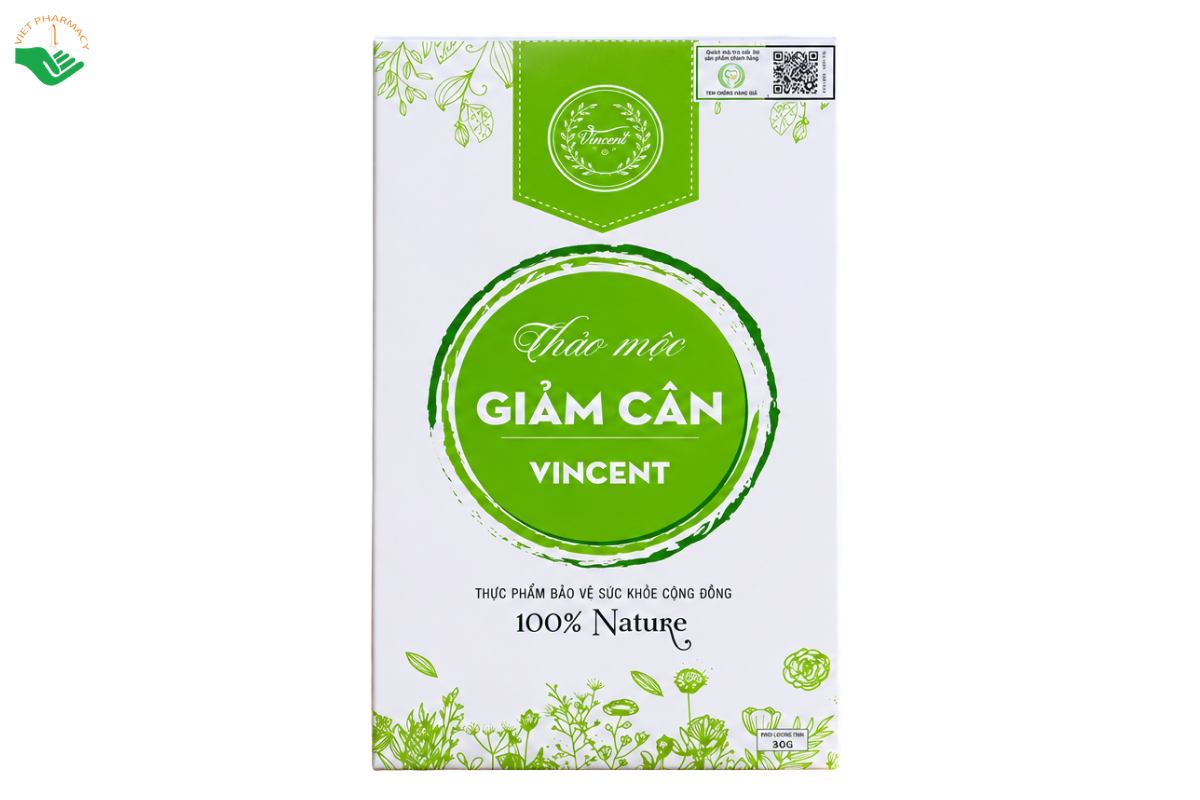 Viên uống Vincent hỗ trợ giảm mỡ thừa, kiểm soát cân nặng (Liệu trình 30 ngày)