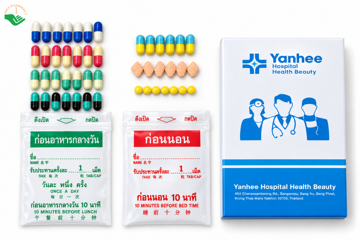 Viên uống Yanhee VIP 7 hỗ trợ chuyển hóa năng lượng, kiểm soát cân nặng (Liệu trình 28 ngày)