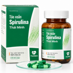 Viên uống tảo xoắn Spirulina Thái Minh bổ sung dinh dưỡng, hỗ trợ tăng cường sức khỏe (Hộp 120 viên)