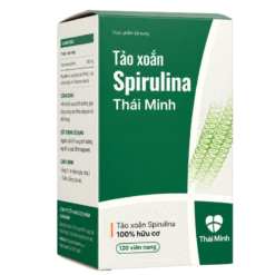 Viên uống tảo xoắn Spirulina Thái Minh bổ sung dinh dưỡng, hỗ trợ tăng cường sức khỏe (Hộp 120 viên)