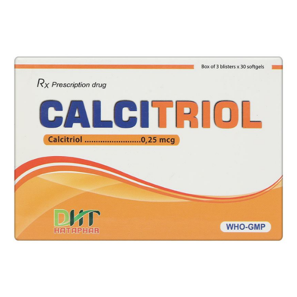 Thuốc Calcitriol DHT 0.25mcg Dược Phẩm Hà Tây (Hộp 3 vỉ x 30 viên)