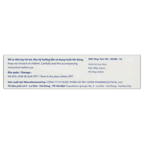 Thuốc Calcitriol DHT 0.25mcg Dược Phẩm Hà Tây (Hộp 3 vỉ x 30 viên)