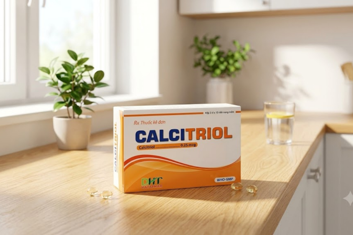 Thuốc Calcitriol DHT 0.25mcg Dược Phẩm Hà Tây (Hộp 3 vỉ x 30 viên)