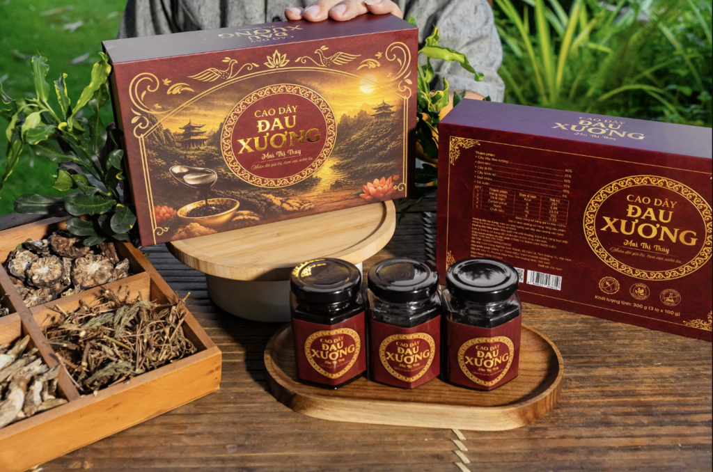 Thành phần và hướng dẫn sử dụng được thể hiện trên bao bì sản phẩm