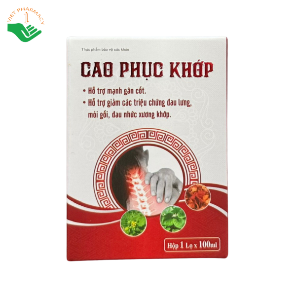 Cao Phục Khớp Thảo Dược Hà Nội hỗ trợ giảm đau lưng, mỏi gối, đau nhức xương khớp (Hộp 1 Lọ x 100ml) - Ảnh 2