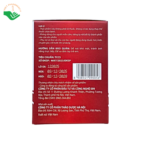 Cao Phục Khớp Thảo Dược Hà Nội hỗ trợ giảm đau lưng, mỏi gối, đau nhức xương khớp (Hộp 1 Lọ x 100ml) - Ảnh 3