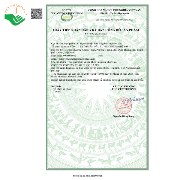 Cao Phục Khớp Thảo Dược Hà Nội hỗ trợ giảm đau lưng, mỏi gối, đau nhức xương khớp (Hộp 1 Lọ x 100ml) - Ảnh 7