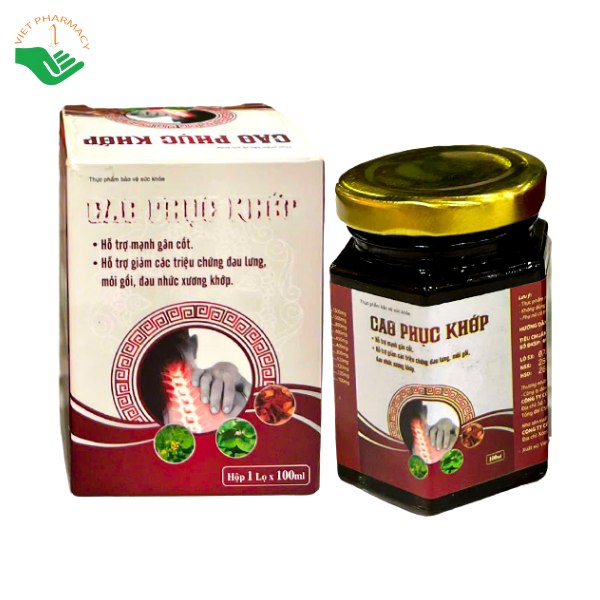Cao Phục Khớp Thảo Dược Hà Nội hỗ trợ giảm đau lưng, mỏi gối, đau nhức xương khớp (Hộp 1 Lọ x 100ml)