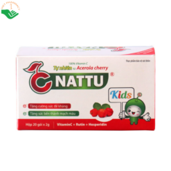 Cốm C-NATTU Kids giúp bổ sung vitamin C tự nhiên và tăng cường sức đề kháng cho trẻ (hộp 20 gói)
