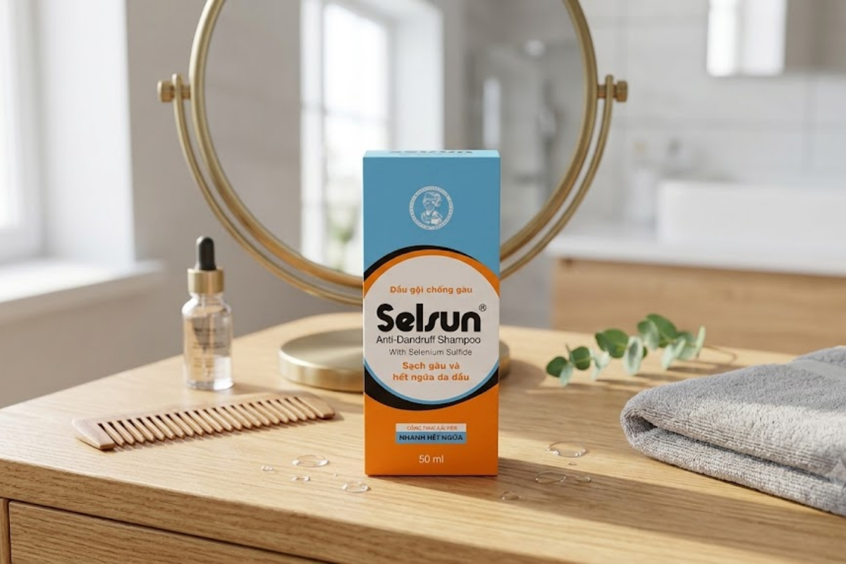Dầu gội Selsun Anti Dandruff Rohto Mentholatum (Chai 50ml)