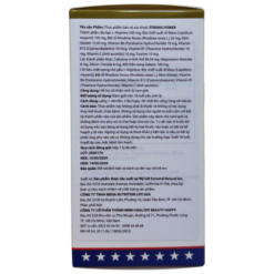 Thực phẩm tăng cường sinh lực phái mạnh Esmond Natural Strong Power (Hộp 1 lọ x 60 viên)