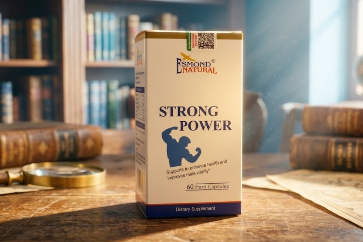 Thực phẩm tăng cường sinh lực phái mạnh Esmond Natural Strong Power (Hộp 1 lọ x 60 viên)