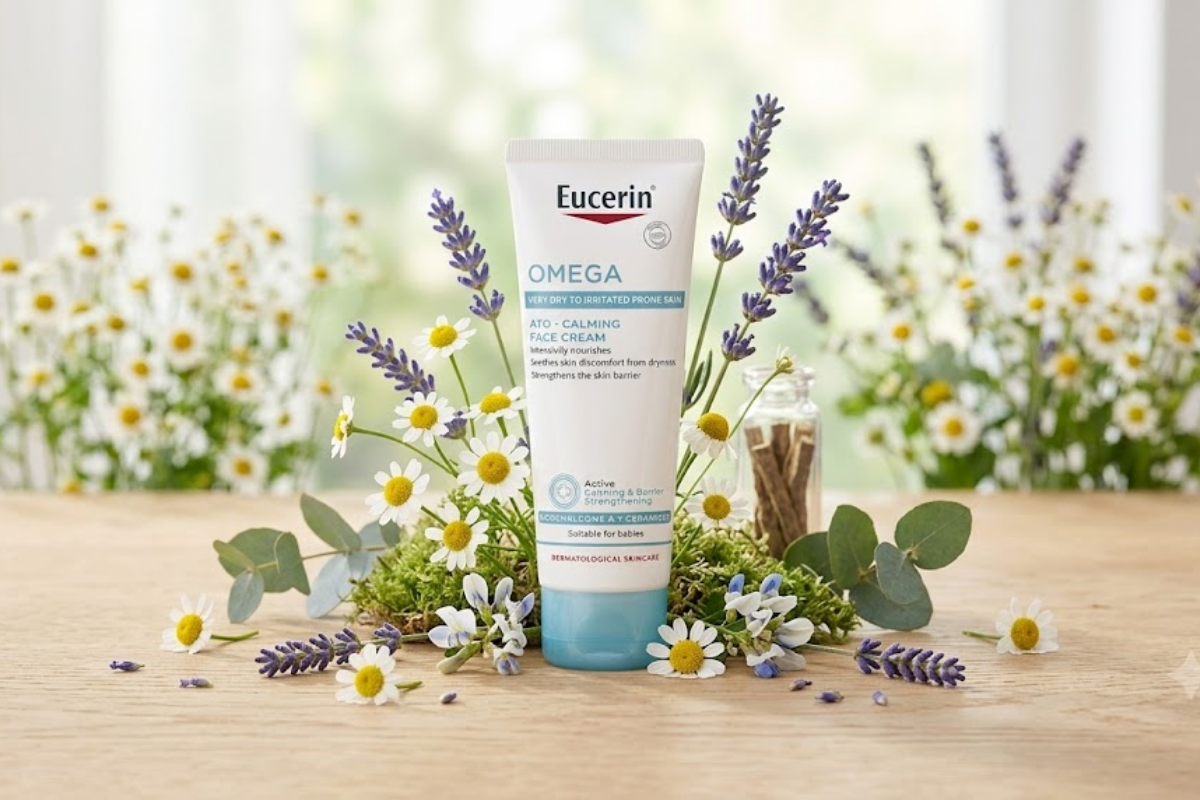 Kem dưỡng ẩm làm dịu da Eucerin Omega Ato Calming Face Cream (Tuýp 50ml)
