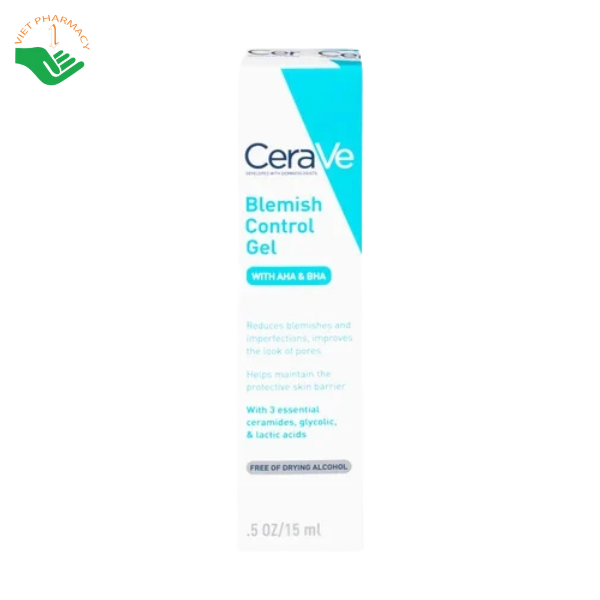 Gel giảm mụn CeraVe Blemish Control Gel hỗ trợ giảm mụn, thâm mụn và cải thiện lỗ chân lông (Tuýp 40ml) - Ảnh 2