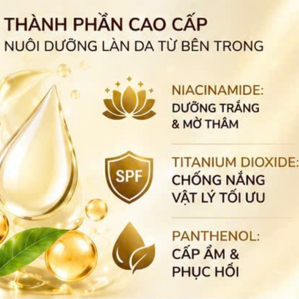 Kem chống nắng nâng tông - dưỡng trắng - che khuyết điểm Masaki (Tuýp 70g)