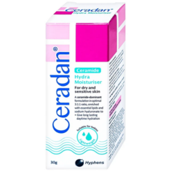 Kem dưỡng ẩm Ceradan Ceramide Hydra Moisturiser làm dịu da và phục hồi da bị kích ứng (Tuýp 30g)