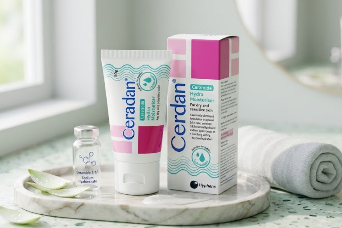 Kem dưỡng ẩm Ceradan Ceramide Hydra Moisturiser làm dịu da và phục hồi da bị kích ứng (Tuýp 30g)