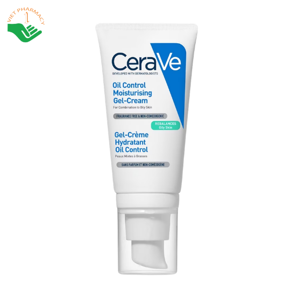 Kem dưỡng kiềm dầu CeraVe Oil Control Moisturizing Gel-Cream kiểm soát dầu thừa, cấp ẩm đến 24 giờ (Tuýp 52ml) - Ảnh 5