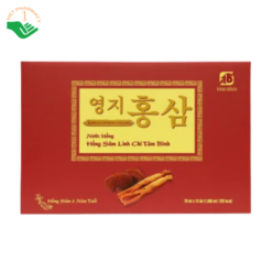 Nước uống Hồng sâm linh chi Tâm Bình bồi bổ, phục hồi sức khỏe (Hộp 15 túi x 70ml)