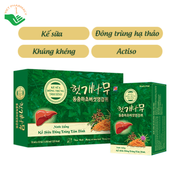 Nước uống Kế sữa đông trùng Tâm Bình hỗ trợ thanh lọc cơ thể, giải độc gan (Hộp 15 túi x 70ml) - Ảnh 4