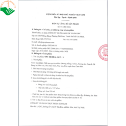 Nươc uống thảo mộc GEN – V OPC HERBAL hỗ trợ hệ tiêu hóa, thanh nhiệt giải độc (Hộp 6 lon)
