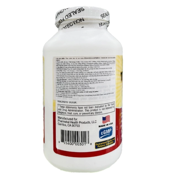 Viên uống bổ xương khớp Pharmekal Triple Strength Glucosamine 7in1 1500mg (Hộp 200 viên)