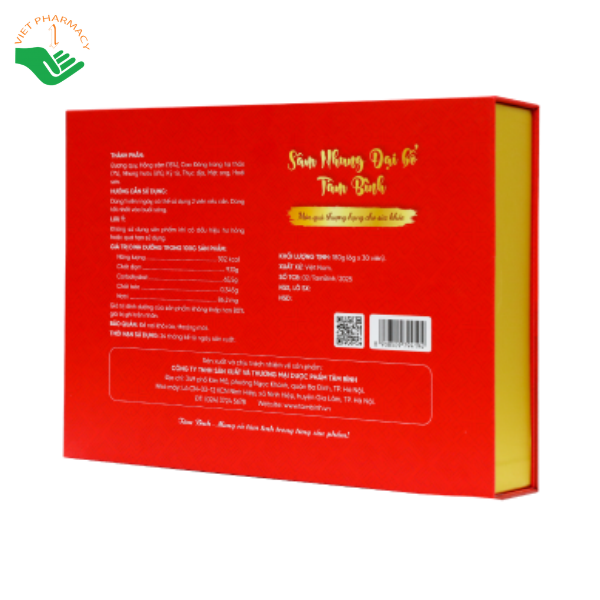 Sâm Nhung Đại Bổ Tâm Bình bồi bổ cơ thể, tăng cường sức khỏe (Hộp 30 viên) - Ảnh 3