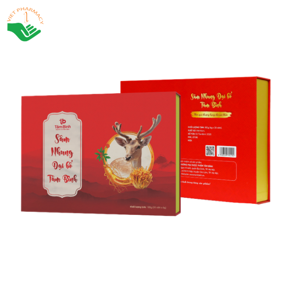Sâm Nhung Đại Bổ Tâm Bình bồi bổ cơ thể, tăng cường sức khỏe (Hộp 30 viên) - Ảnh 5
