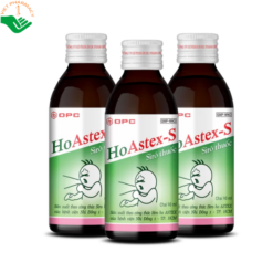 Siro HoAstex-S OPC hỗ trợ giảm ho do viêm họng, viêm phế quản và viêm khí quản (1 chai 90ml)