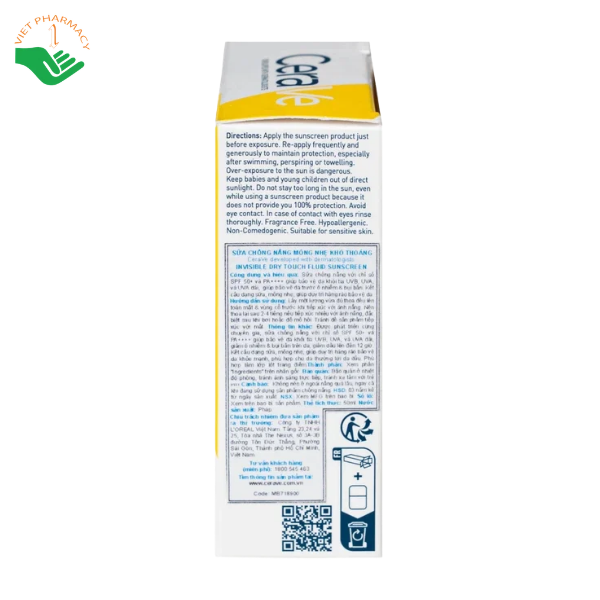 Sữa chống nắng CeraVe Invisible Dry Touch Fluid Sunscreen SPF50+ PA++++ kiềm dầu đến 12 giờ (Chai 50ml) - Ảnh 3