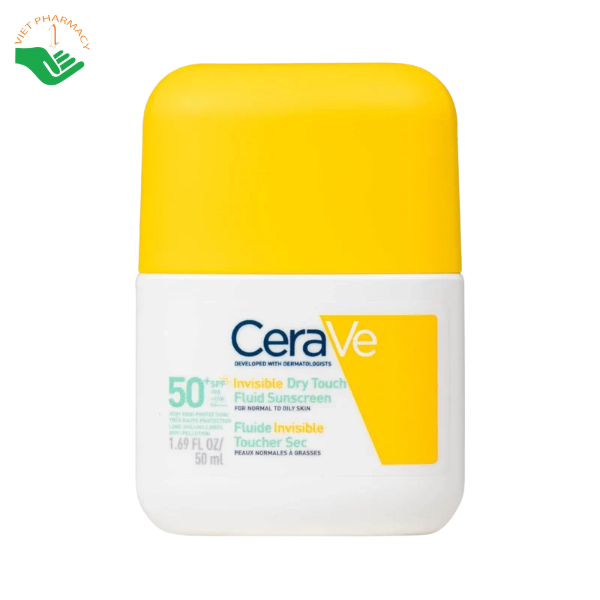 Sữa chống nắng CeraVe Invisible Dry Touch Fluid Sunscreen SPF50+ PA++++ kiềm dầu đến 12 giờ (Chai 50ml) - Ảnh 5