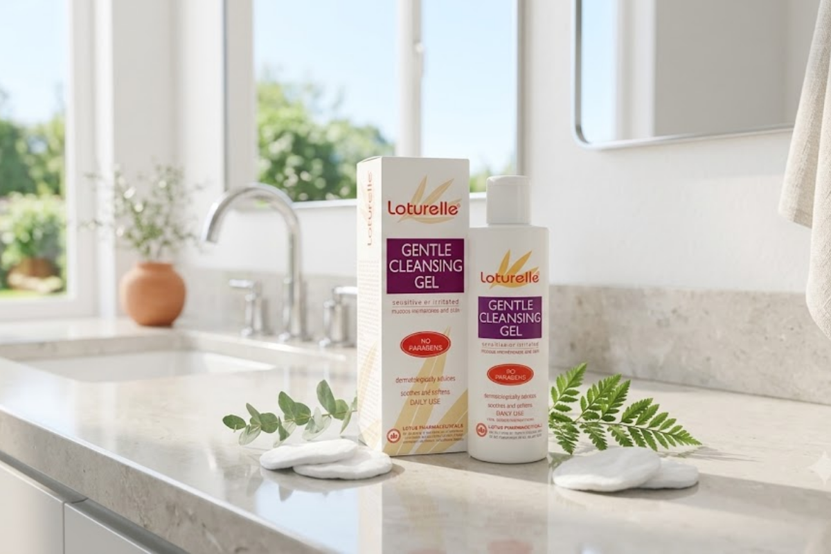 Sữa Tắm Dịu Nhẹ Loturelle Gentle Cleansing Gel Hoa Sen (Chai 250ml)