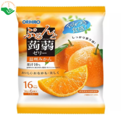 Thạch Cam Orihiro bổ xung chất xơ và vitamin (Túi 6 gói)