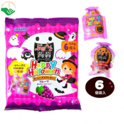 Thạch trái cây Happy Halloween vị nho Orihiro (túi 6 gói)