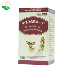Thuốc Fitôgra-F Fito Pharma bổ thận, tráng dương, trị sinh dục suy nhược (Chai 40 viên)