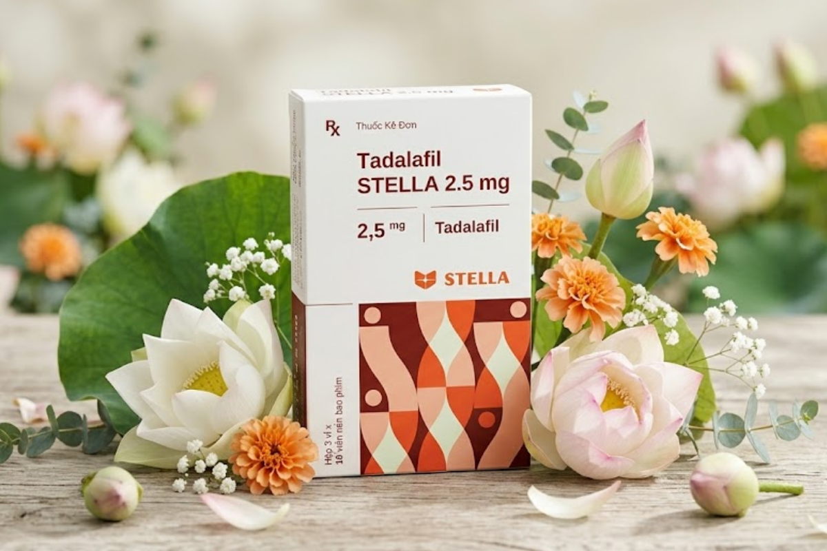 Thuốc Tadalafil STELLA 2.5mg cải thiện tình trạng rối loạn cương dương (Hộp 30 viên)