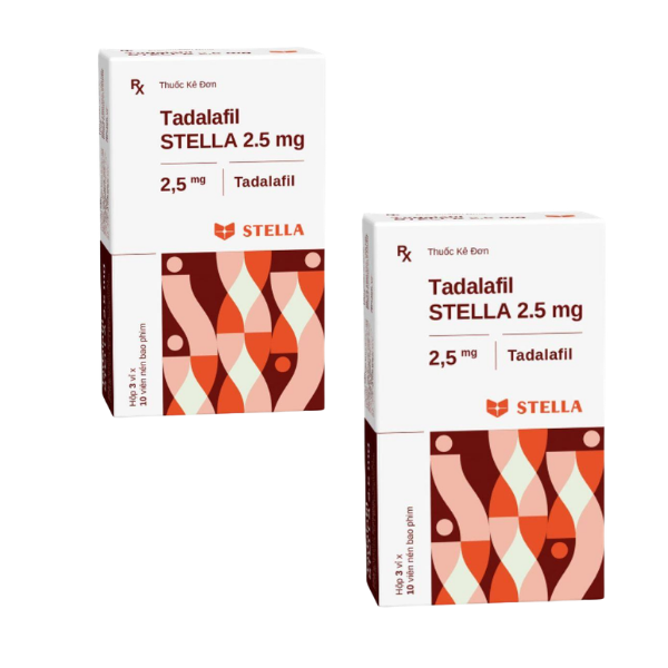 Thuốc Tadalafil STELLA 2.5mg cải thiện tình trạng rối loạn cương dương (Hộp 30 viên)