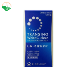 Thuốc Transino White C Clear Daiichi Sankyo giúp giảm nám, tàn nhang (Hộp 120 viên)