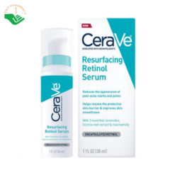 Tinh chất Resurfacing Retinol Serum CeraVe giảm thâm mụn, hỗ trợ làm đều màu da (Chai 30ml)