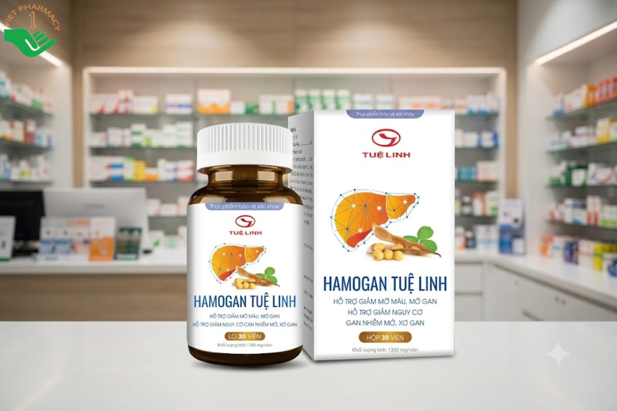 Viên uống hỗ trợ gan Hamogan Tuệ Linh (Hộp 30 viên)