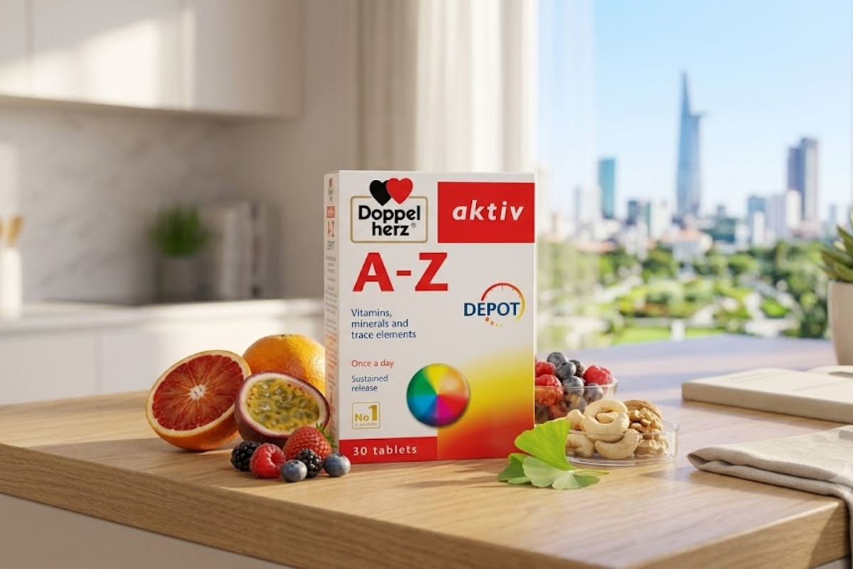 Viên uống A-Z Depot Doppelherz bổ sung vitamin thiết yếu (Hộp 30 viên)