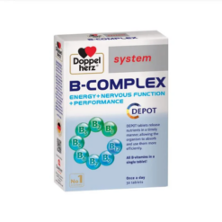 Viên uống B-Complex Doppelherz bổ sung đầy đủ các vitamin nhóm B (Hộp 30 viên)