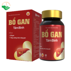 Viên uống Bổ gan Tâm Bình hỗ trợ thanh nhiệt, giải độc gan (Lọ 60 viên)
